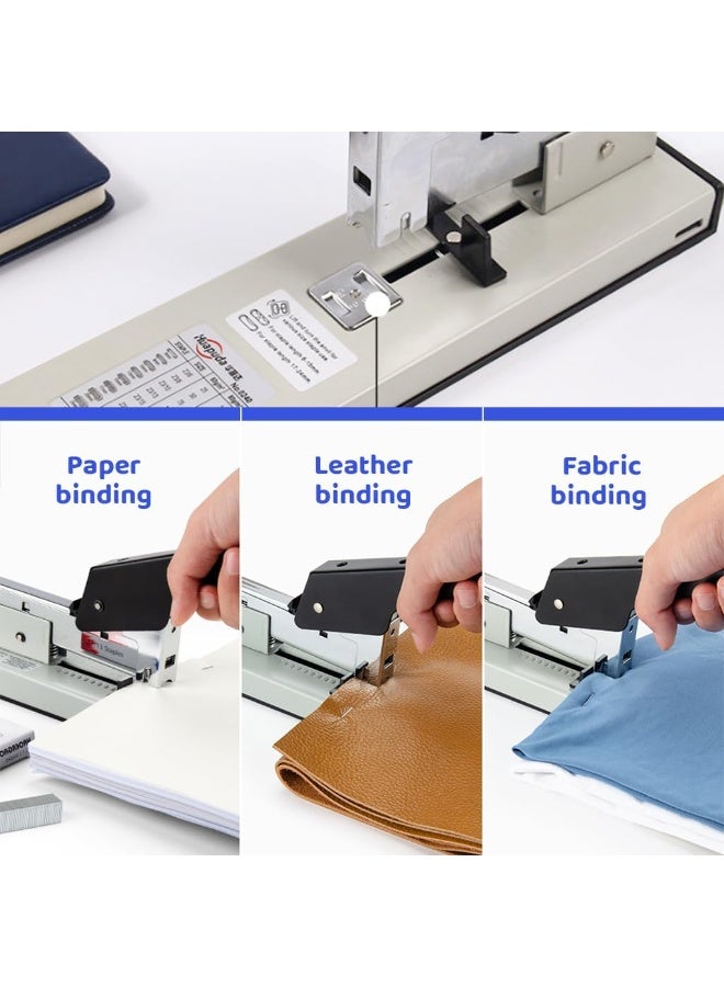 YelaJoy High-Capacity Metal Stapler Kit, 240 Sheets, 8-24mm Staples Compatibility, with 1000 Staple Set & Long Ergonomic Handle, Precise Alignment, Ideal for Office, School & Industrial Use - Image 5